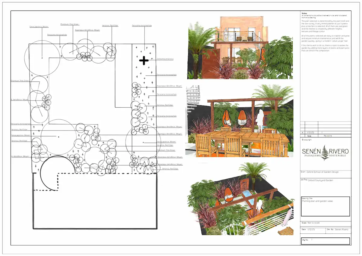 Paisajismo sostenible en Asturias Proceso de diseño de paisajismo sostenible en un jardín de Asturias